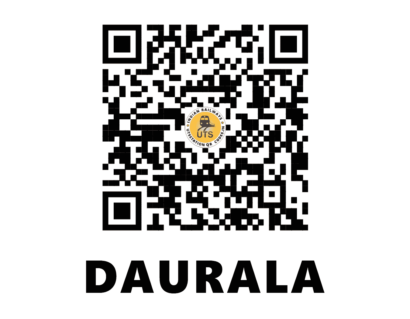 UTS QR Code for DAURALA - DRLA (NR - UTTAR PRADESH)